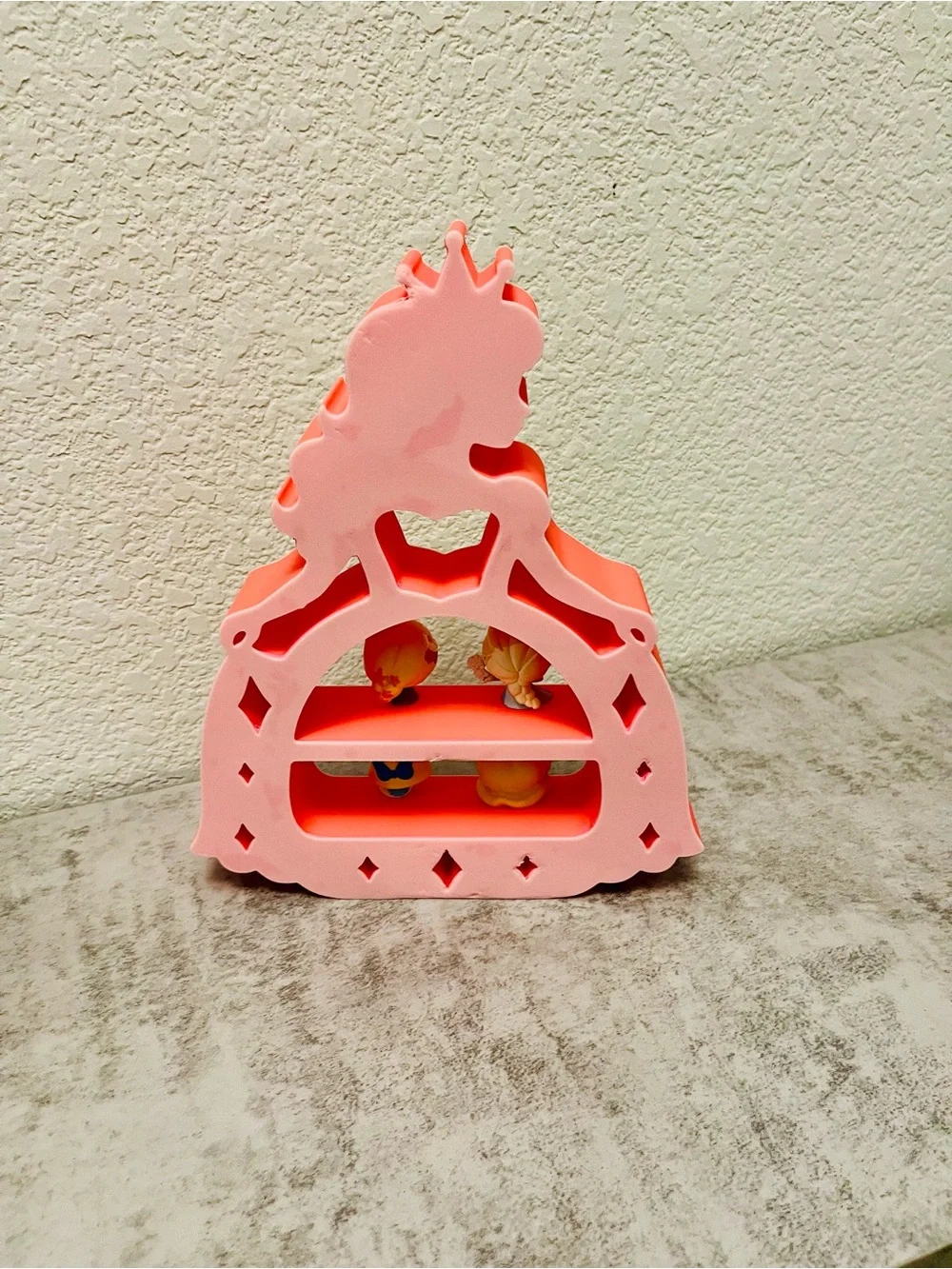 Pink Princess Toy Display Shelf for Kids